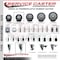 Service Caster 3.5'' Thermoplastic Rubber Swivel 7/8'' Square Stem Caster Set 2 Brake, 4PK SCC-SQ20S3514-TPRB-PLB-78-2-S-2 - alternate 2